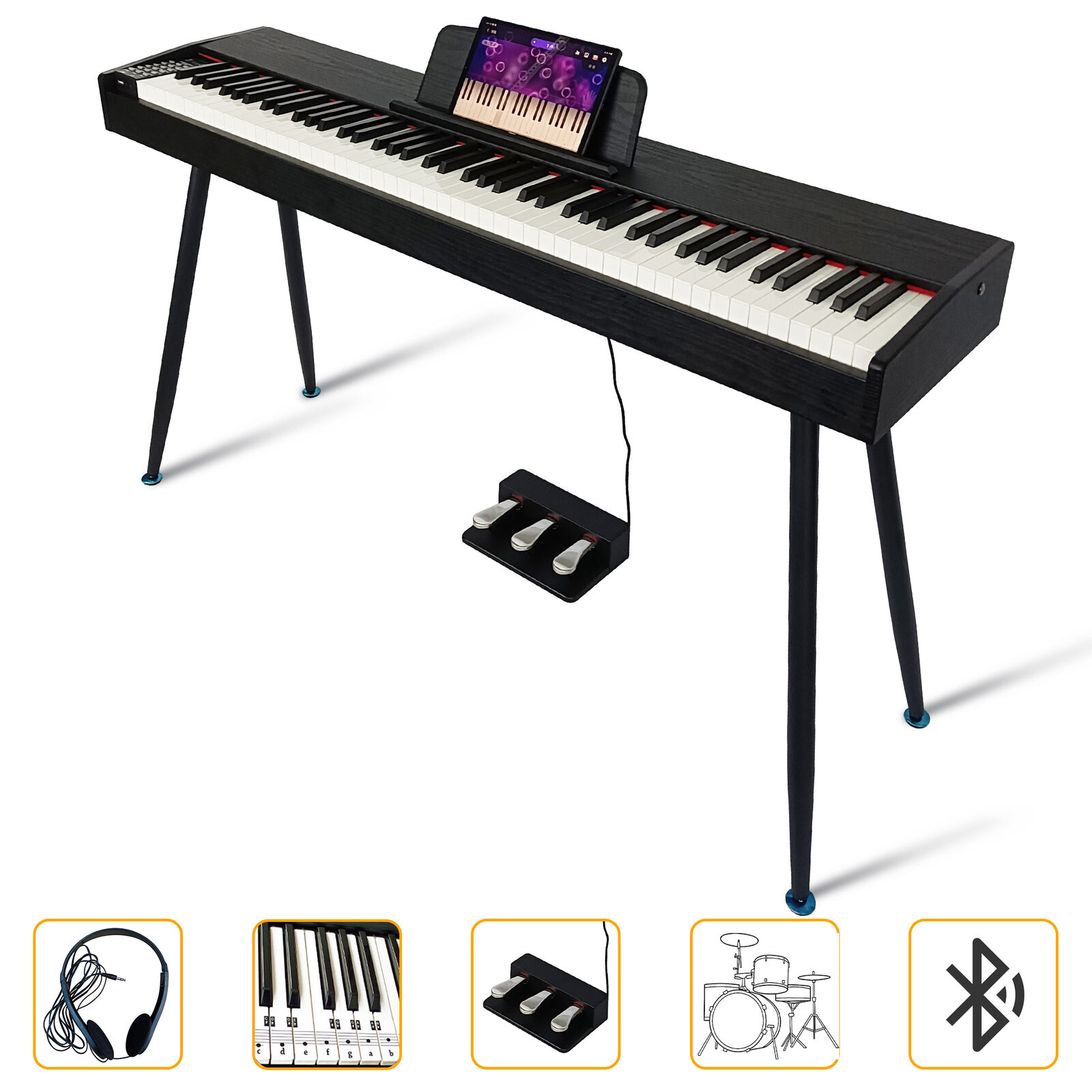 Keyboard piano weighted keys 88 new arrivals