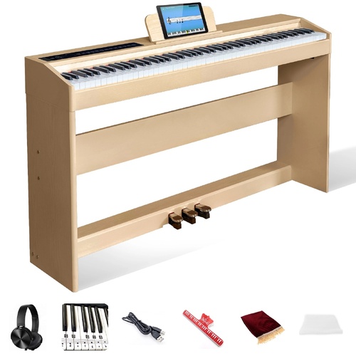 Maestro MDP410A 88-Key Digital Piano Weighted GRADED Hammer Action Keys (ASH) Bluetooth, USB MP3 Player