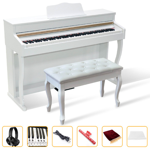 Maestro Mdp700 Grande Digital Piano 88-Key Hammer Action Intelligent Keyboard Polished (White)