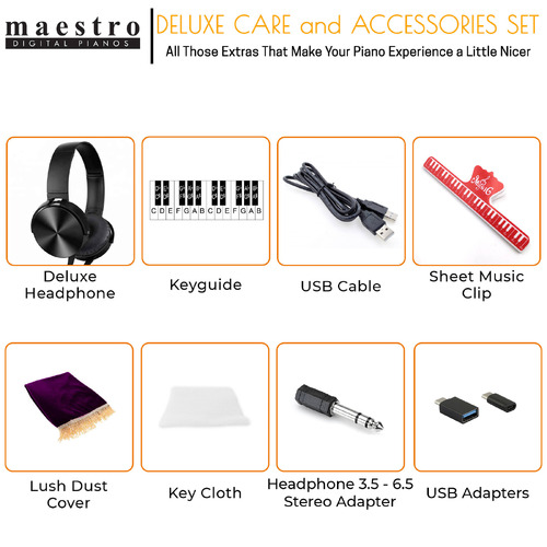 Maestro Deluxe Bonus Pack H/Phones Usb Cable Lush Cover Key Guide Music Clip